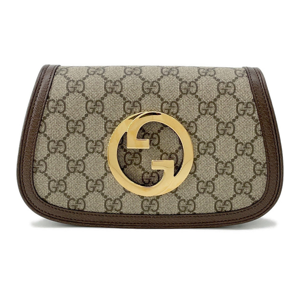 Gucci GG Supreme Blondie Crossbody Bag Brown/Beige703807 Canvas Leather