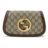Gucci GG Supreme Blondie Crossbody Bag Brown/Beige703807 Canvas Leather