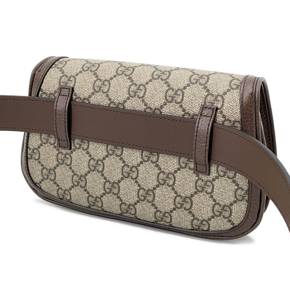 Gucci Blondie Belt Bag Beige/Brown703807 PVC Leather