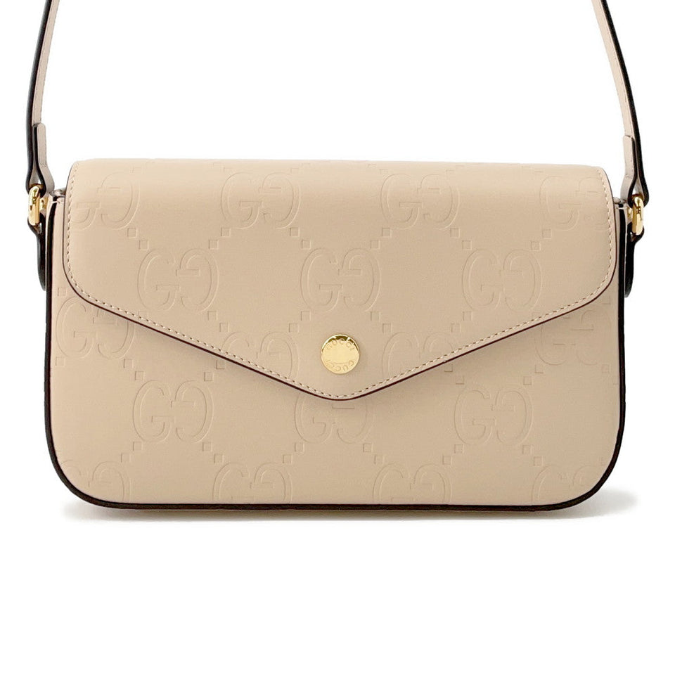 Gucci GG Super Mini Shoulder Bag Beige772794 Leather