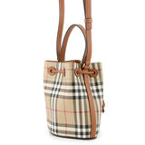 Burberry checked bucket bag Archive Beige/Briar Brown81004861 PVC Leather Size Mini