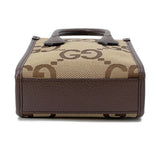 Gucci Jumbo GG 2WAY Shoulder Bag Brown/Beige699406 Canvas Leather Size Mini
