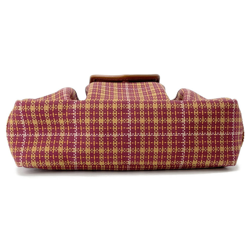 Gucci Children's Check Pattern Interlocking G Tote Bag Brown/Bordeaux628159 Canvas Leather