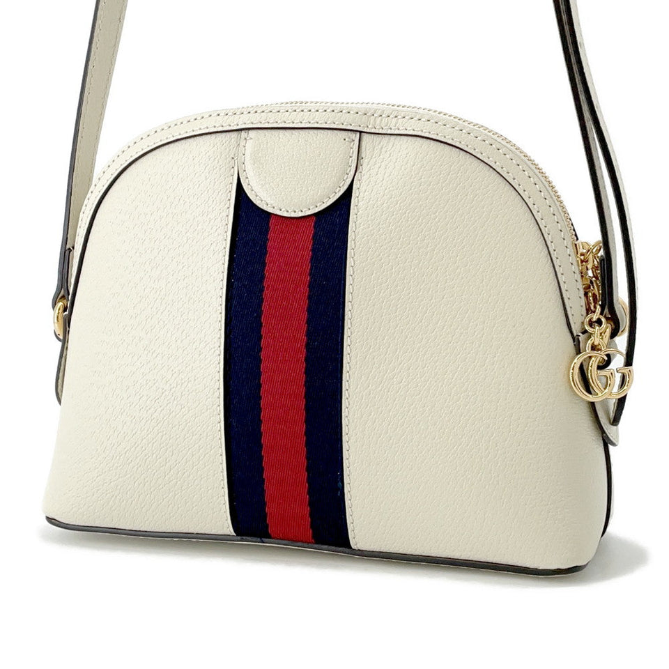 Gucci Ophidia Shoulder Bag White719881 Leather