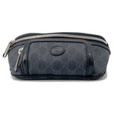 Gucci Interlocking G Belt Bag Black682933 GG Supreme Leather