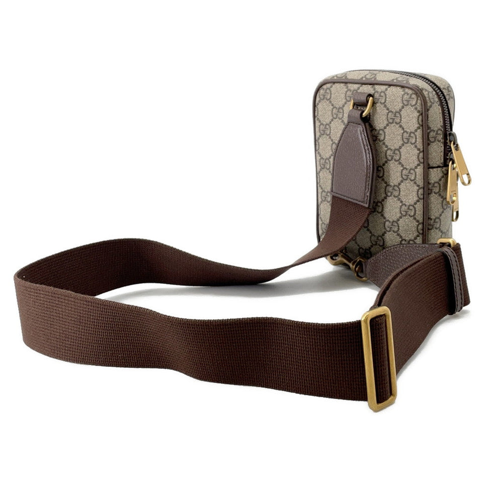 Gucci Ophidia GG Supreme Shoulder Bag Beige/Brown752565 PVC Leather