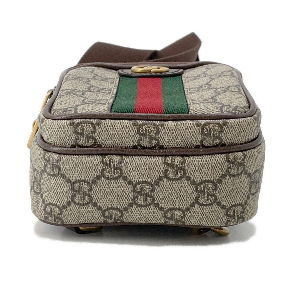 Gucci Ophidia GG Supreme Shoulder Bag Beige/Brown752565 PVC Leather
