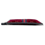 Gucci GGVelvet Clutch Bag Red/Black575371 Velvet Leather