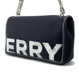 Burberry Roller ChainShoulder Black/White Canvas Leather