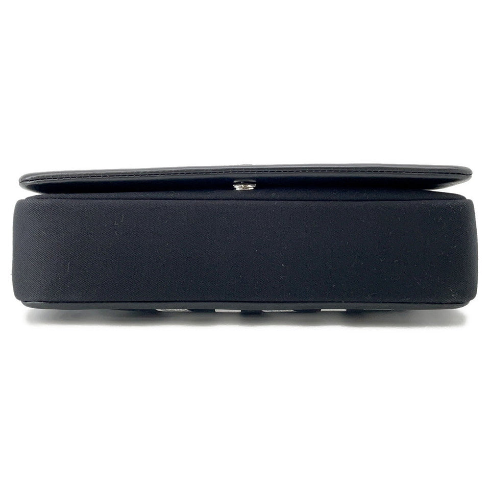 Burberry Roller ChainShoulder Black/White Canvas Leather