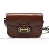 Gucci 1955 Horsebit Shoulder Bag Caramel Brown Small Leather
