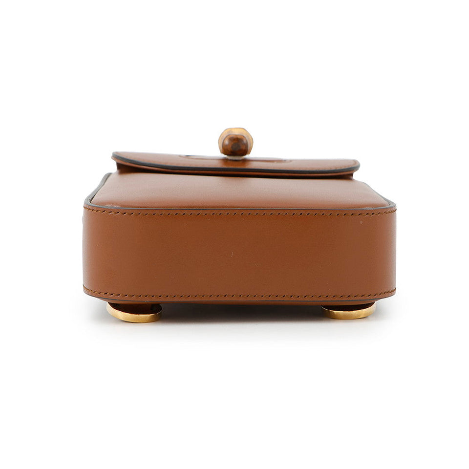 Gucci 3WAYShoulder Bag Brown702106 Leather Bamboo