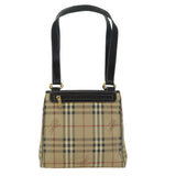 Burberry Nova Check Beige Canvas Shoulder Bag ( )