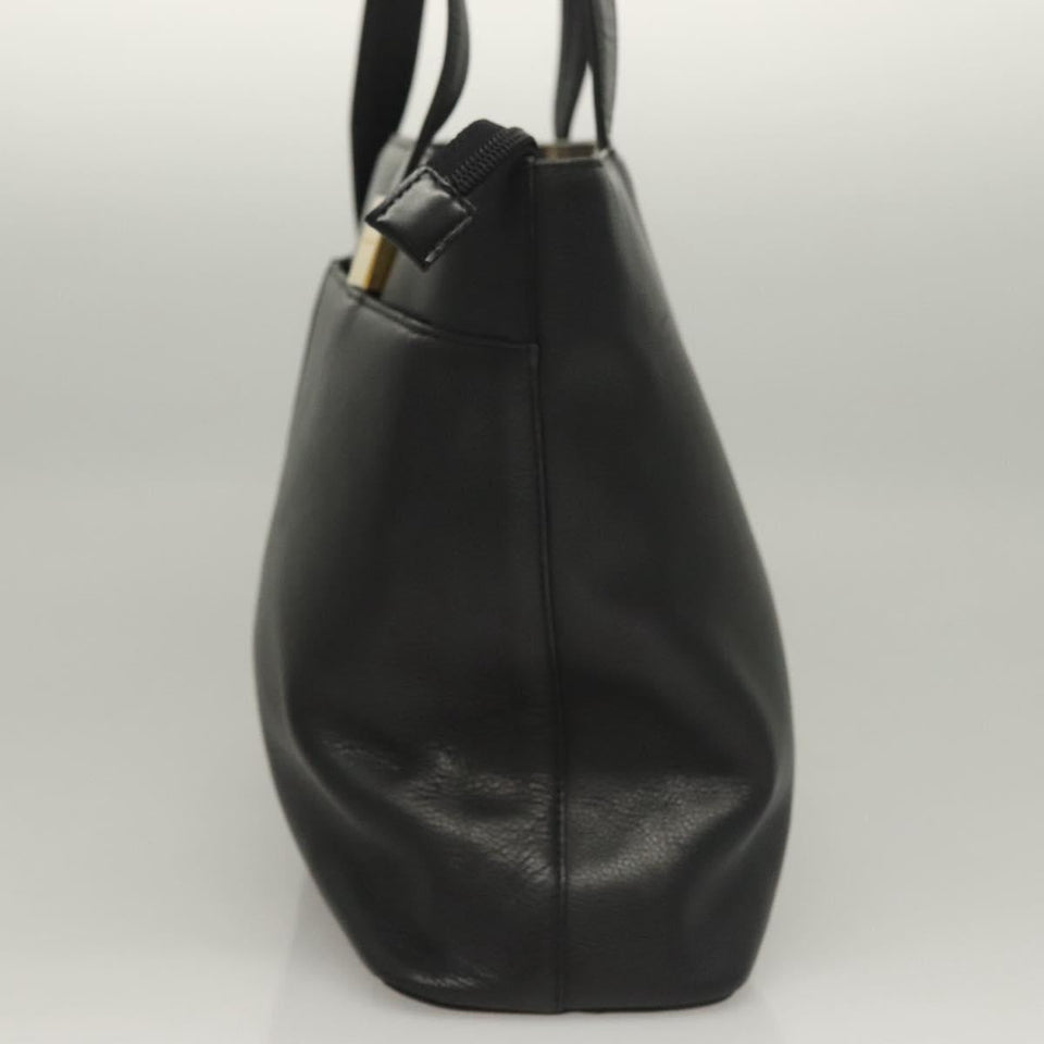 Burberry Black Leather Tote Bag ( )
