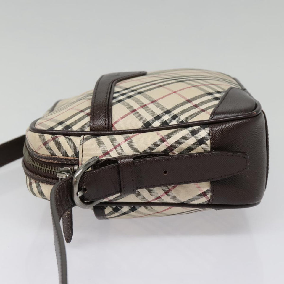 Burberry Nova Check Beige Canvas Shoulder Bag ( )