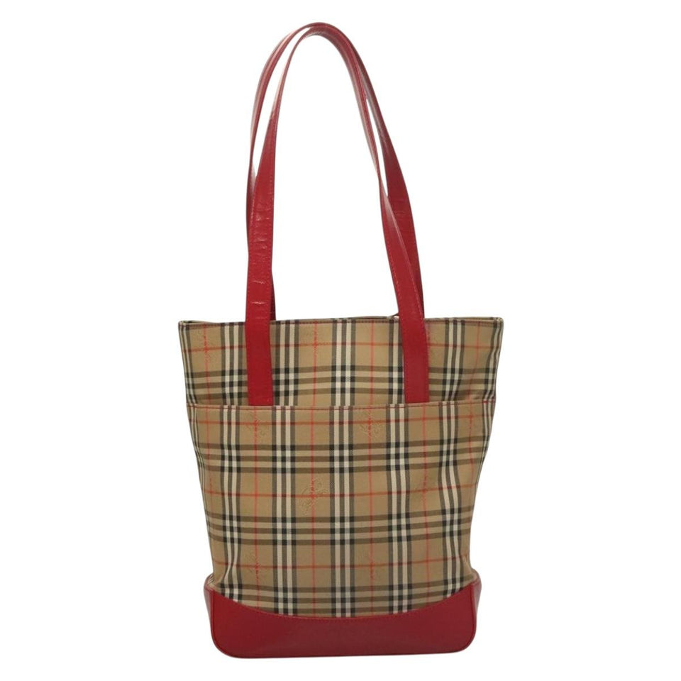 Burberry Nova Check Beige Canvas Tote Bag ( )