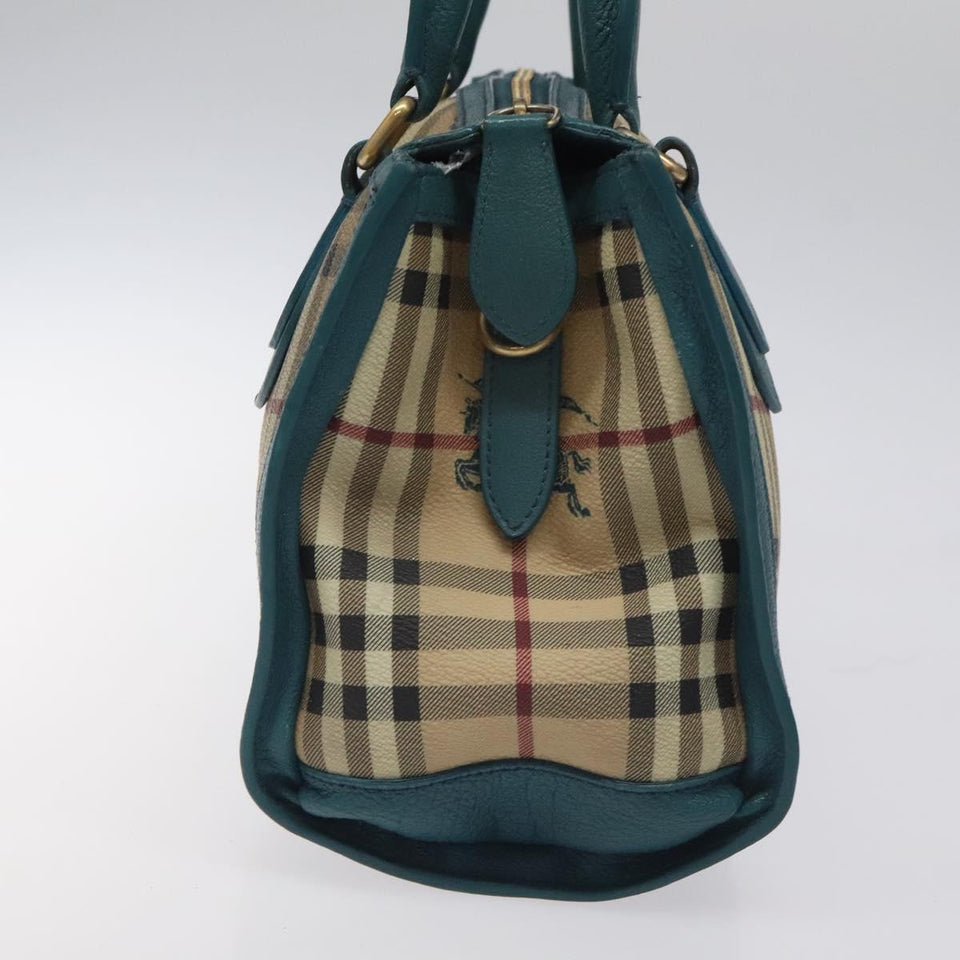 Burberry Haymarket Beige Canvas Handbag ( )