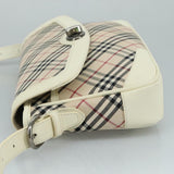Burberry Nova Check Beige Canvas Shoulder Bag ( )