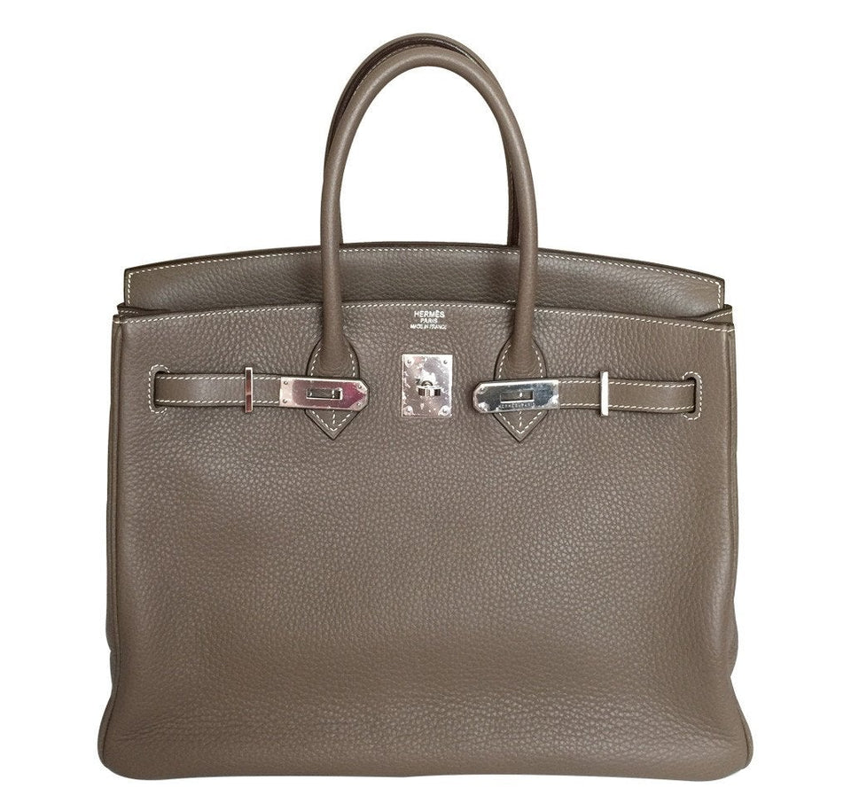 HermesEtoupe Birkin Bag 35cm PHW