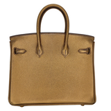 Hermes25cm Birkin Bronze Metallic Gold Hardware