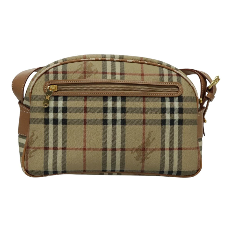 Burberry Nova Check Beige Canvas Shoulder Bag ( )
