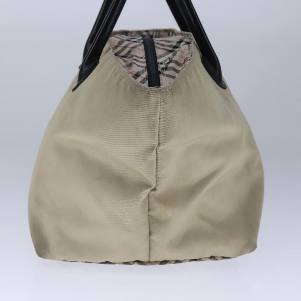 Burberry Nova Check Beige Synthetic Handbag ( )