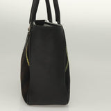 Burberry Nova Check Black Wool Handbag ( )