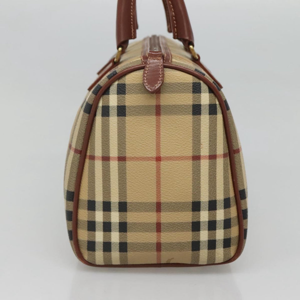 Burberry Nova Check Beige Canvas Handbag ( )