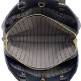 Louis Vuitton Montaigne MM Shoulder Bag Implant Noir Black