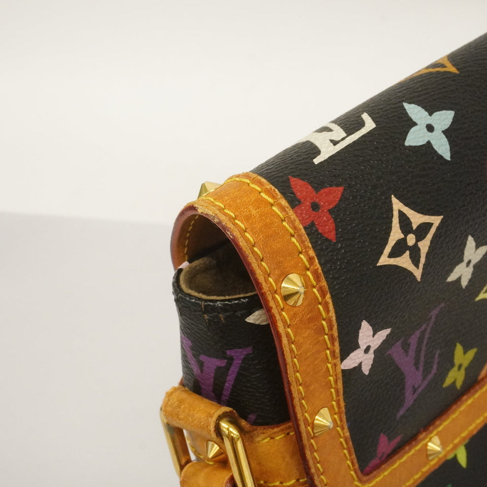 Louis Vuitton Shoulder Bag Monogram Multicolor Sologne Noir