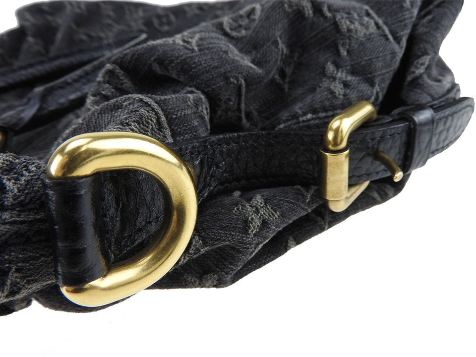 Louis Vuitton NeoCabby MM Noir Monogram Denim