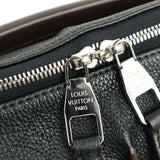 Louis Vuitton Beaubourg Hobo MM Mahina Leather Shoulder Bag Black