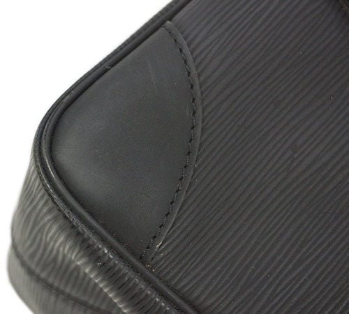 Louis Vuitton Epi Lv Shoulder Bag Segur MM Noir Black