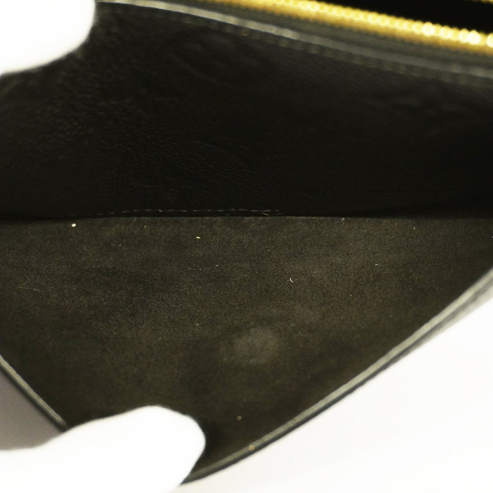 Louis Vuitton Vavin Chain Wallet Monogram Implant Noir Black