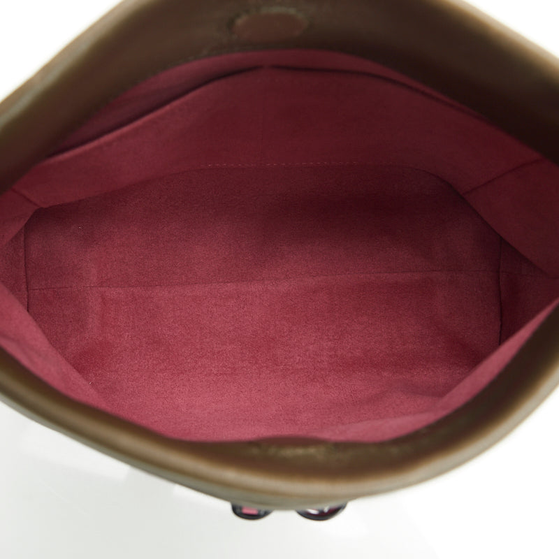 Louis Vuitton Monogram Tuileries Shoulder Bag Brown Khaki Leather
