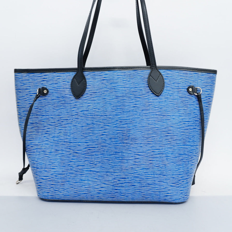Louis Vuitton Tote Bag Epi Denim Neverfull MM Denim Blue