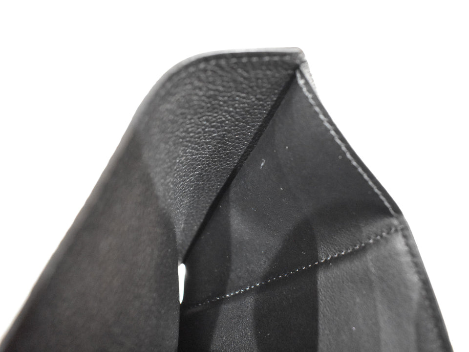 Louis Vuitton Portefeuille Victorine M80968 Folding wallet Monogram Implant leather Black x Beige