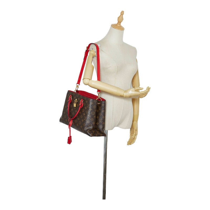 Louis Vuitton Monogram Flower Tote Handbag Shoulder Bag