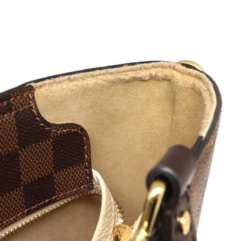Louis Vuitton Jersey Damier Canvas Ebene Brown Tote Bag