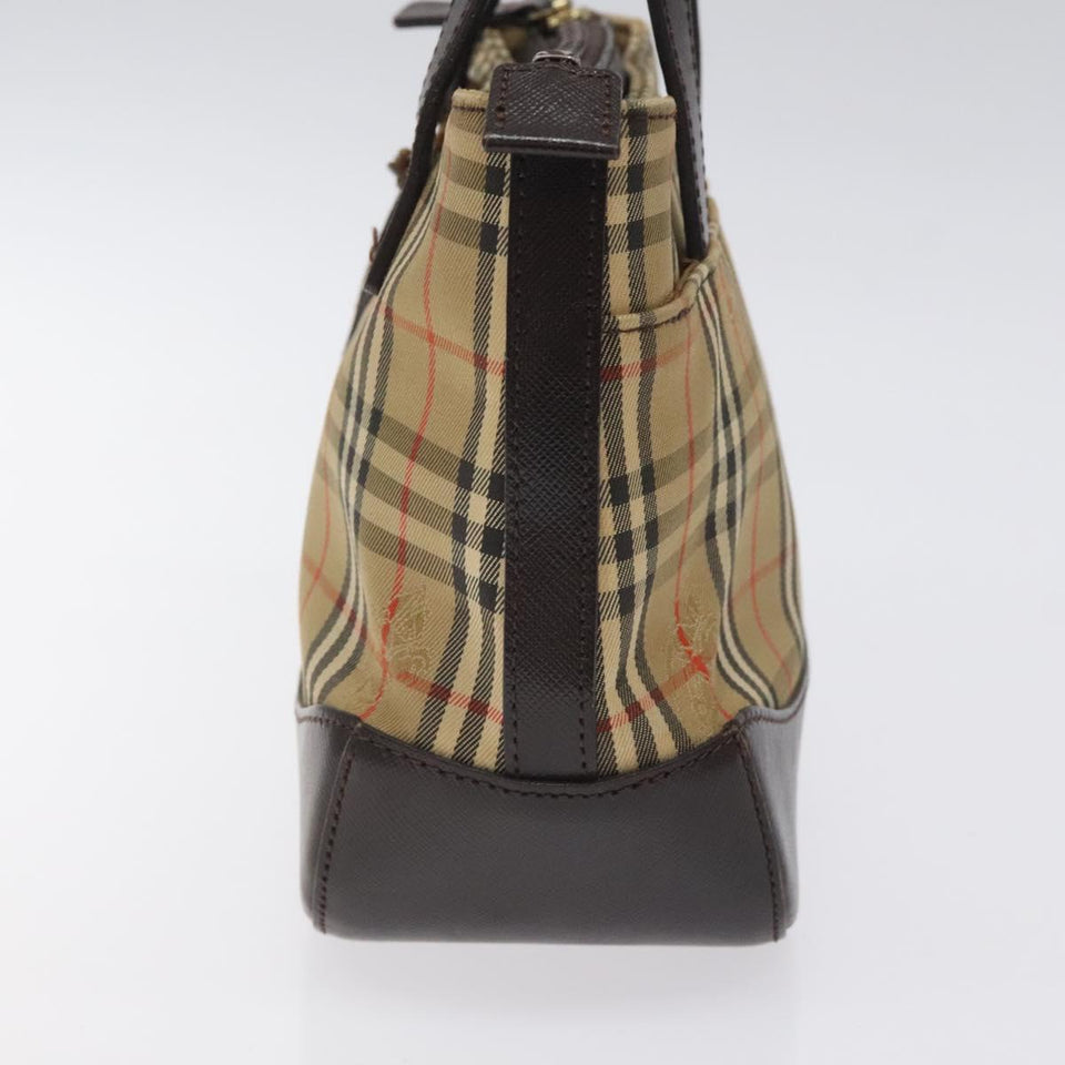 Burberry Nova Check Beige Canvas Handbag ( )