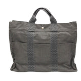 Hermes Tote Bag canvas gray Tote MM Her Line canvas unisex(Unisex)