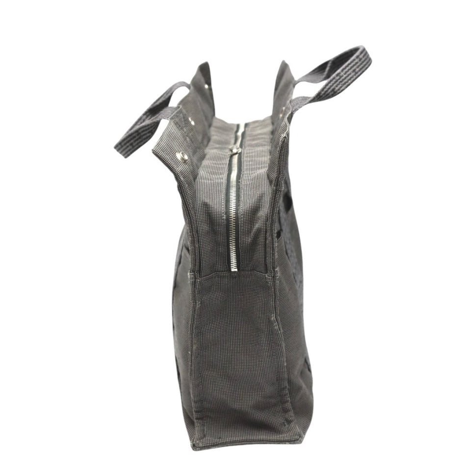 Hermes Tote Bag canvas gray Tote MM Her Line canvas unisex(Unisex)