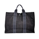 Hermes Tote Bag canvas black Business bag Classic popularity Fool ToeMM unisex(Unisex)