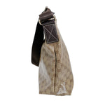 Gucci Shoulder Bag 339569 PVC coated canvas Brown Shoulder Bag crystal GG unisex(Unisex)