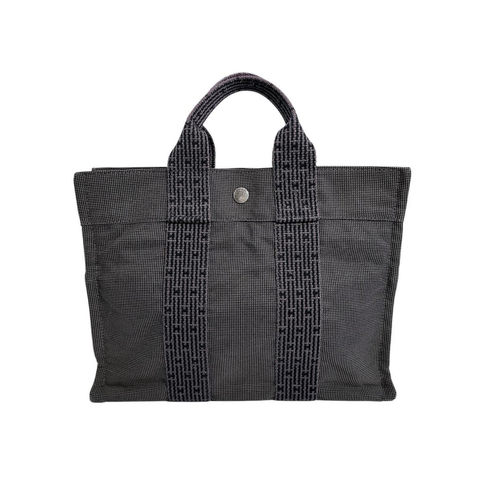 Hermes Tote Bag canvas gray Her LinePM