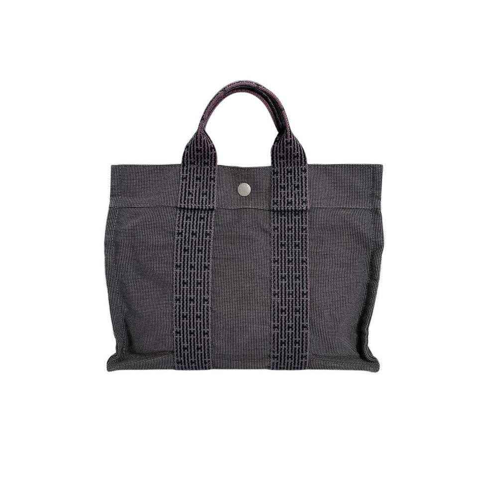Hermes Tote Bag canvas gray Her LinePM