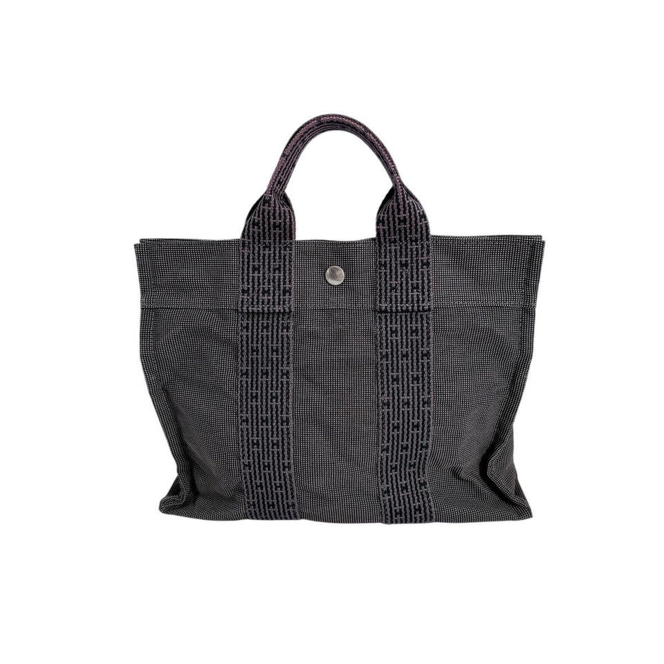 Hermes Tote Bag canvas gray Her LinePM
