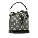 Louis Vuitton Jacquard Monogram Nano Noe Bag Shoulder Bag Grey Black