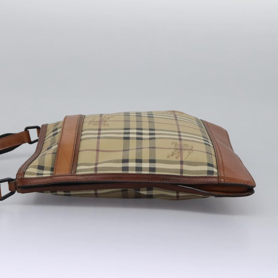 Burberry Haymarket Beige Canvas Shoulder Bag ( )