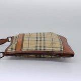Burberry Haymarket Beige Canvas Shoulder Bag ( )